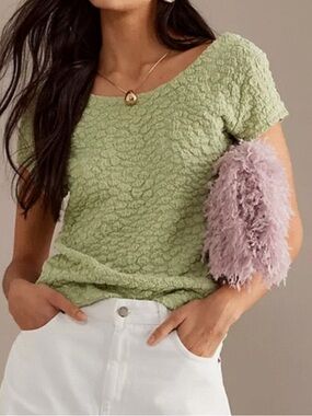 Anthropologie Top in Sage Green